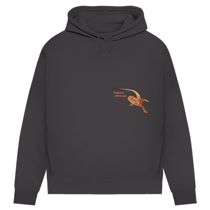 Damen Bio Hoodie mit Seitentaschen | Bartagame  Pogona vitticeps