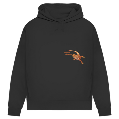 Damen Bio Hoodie mit Seitentaschen | Bartagame  Pogona vitticeps
