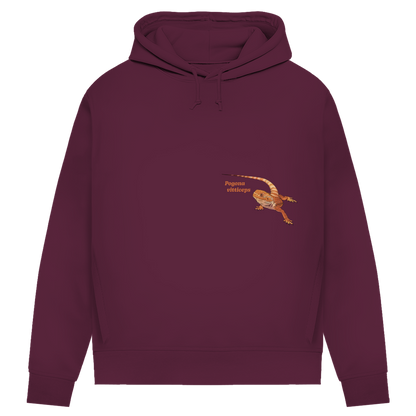 Damen Bio Hoodie mit Seitentaschen | Bartagame  Pogona vitticeps