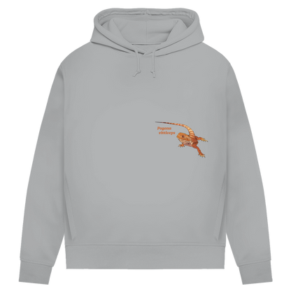 Damen Bio Hoodie mit Seitentaschen | Bartagame  Pogona vitticeps