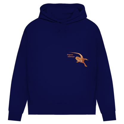 Damen Bio Hoodie mit Seitentaschen | Bartagame  Pogona vitticeps