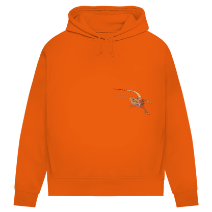 Damen Bio Hoodie mit Seitentaschen | Bartagame  Pogona vitticeps