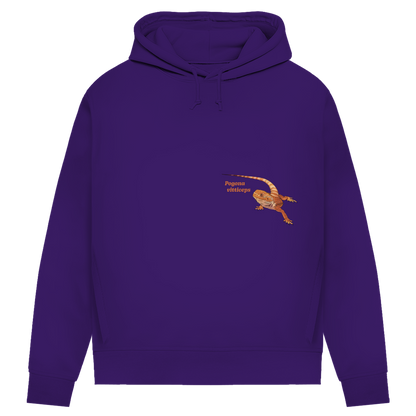Damen Bio Hoodie mit Seitentaschen | Bartagame  Pogona vitticeps