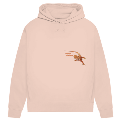 Damen Bio Hoodie mit Seitentaschen | Bartagame  Pogona vitticeps