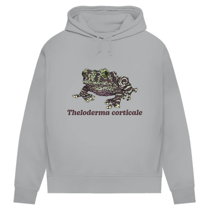 Damen Bio Hoodie mit Seitentaschen | Vietnamesische Moosfrosch  Moosy Frog Theloderma corticale