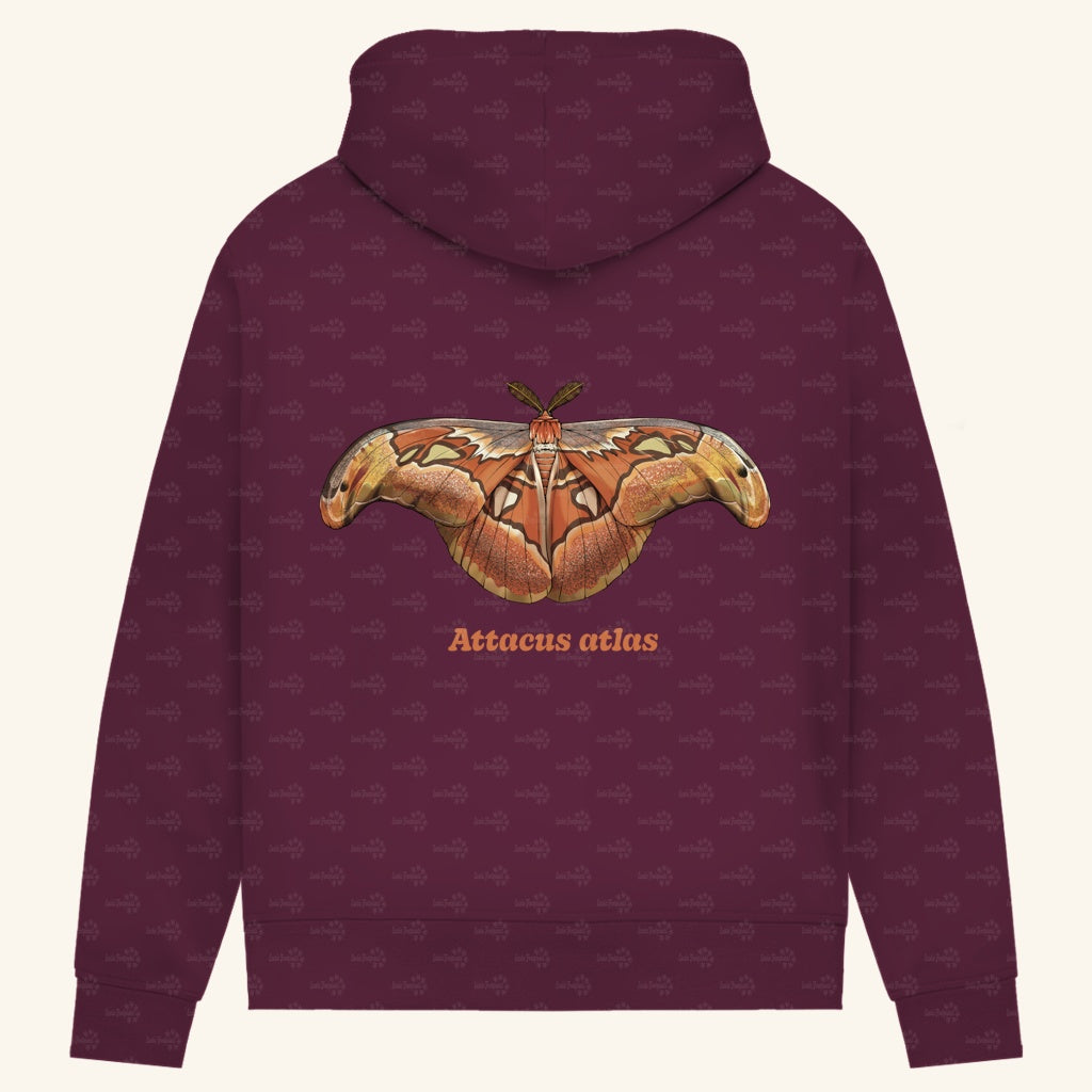 Damen Bio Hoodie mit Seitentaschen | Atlas spinner Atlas moth attacus atlas