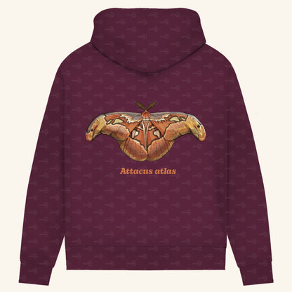 Damen Bio Hoodie mit Seitentaschen | Atlas spinner Atlas moth attacus atlas