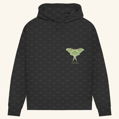 Damen Bio Hoodie mit Seitentaschen | Mondmotte Luna Moth Actias luna