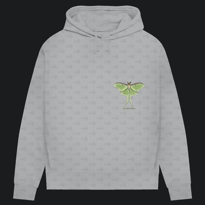 Damen Bio Hoodie mit Seitentaschen | Mondmotte Luna Moth Actias luna