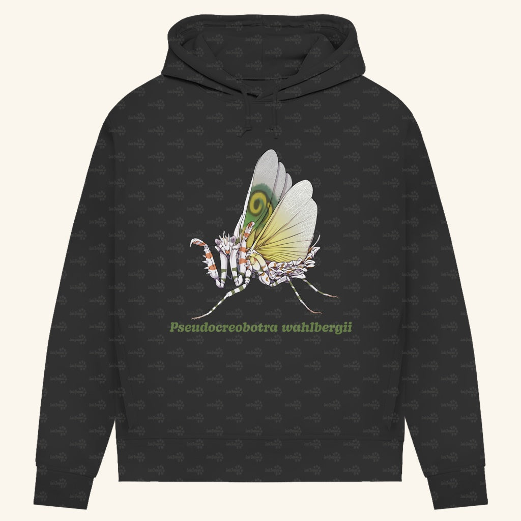 Damen Bio Hoodie mit Seitentaschen | Afrikanische Blütenmantis Pseudocreobotra wahlbergii
