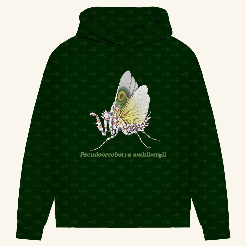Damen Bio Hoodie mit Seitentaschen | Afrikanische Blütenmantis Pseudocreobotra wahlbergii