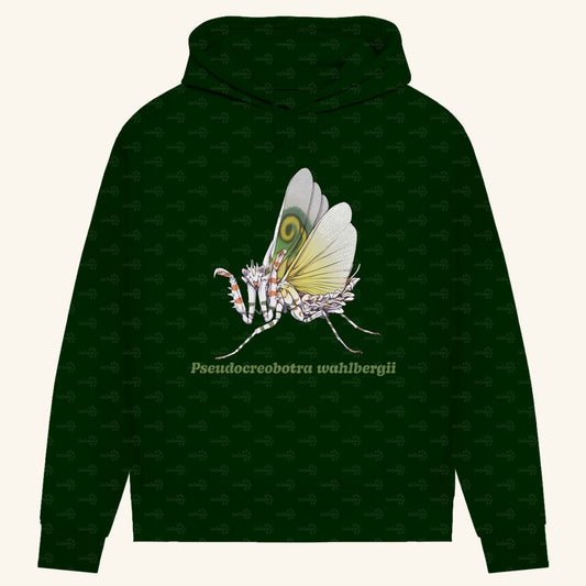 Damen Bio Hoodie mit Seitentaschen | Afrikanische Blütenmantis Pseudocreobotra wahlbergii