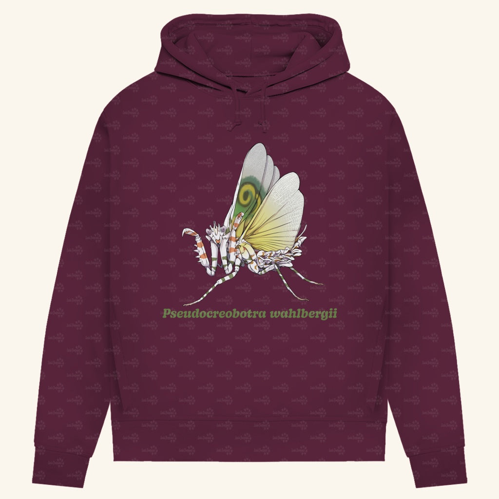 Damen Bio Hoodie mit Seitentaschen | Afrikanische Blütenmantis Pseudocreobotra wahlbergii