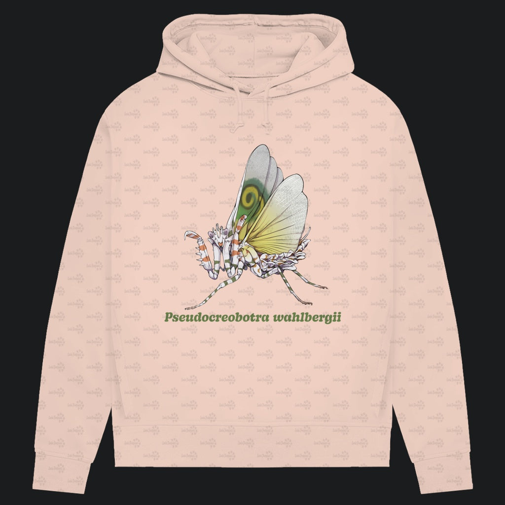 Damen Bio Hoodie mit Seitentaschen | Afrikanische Blütenmantis Pseudocreobotra wahlbergii