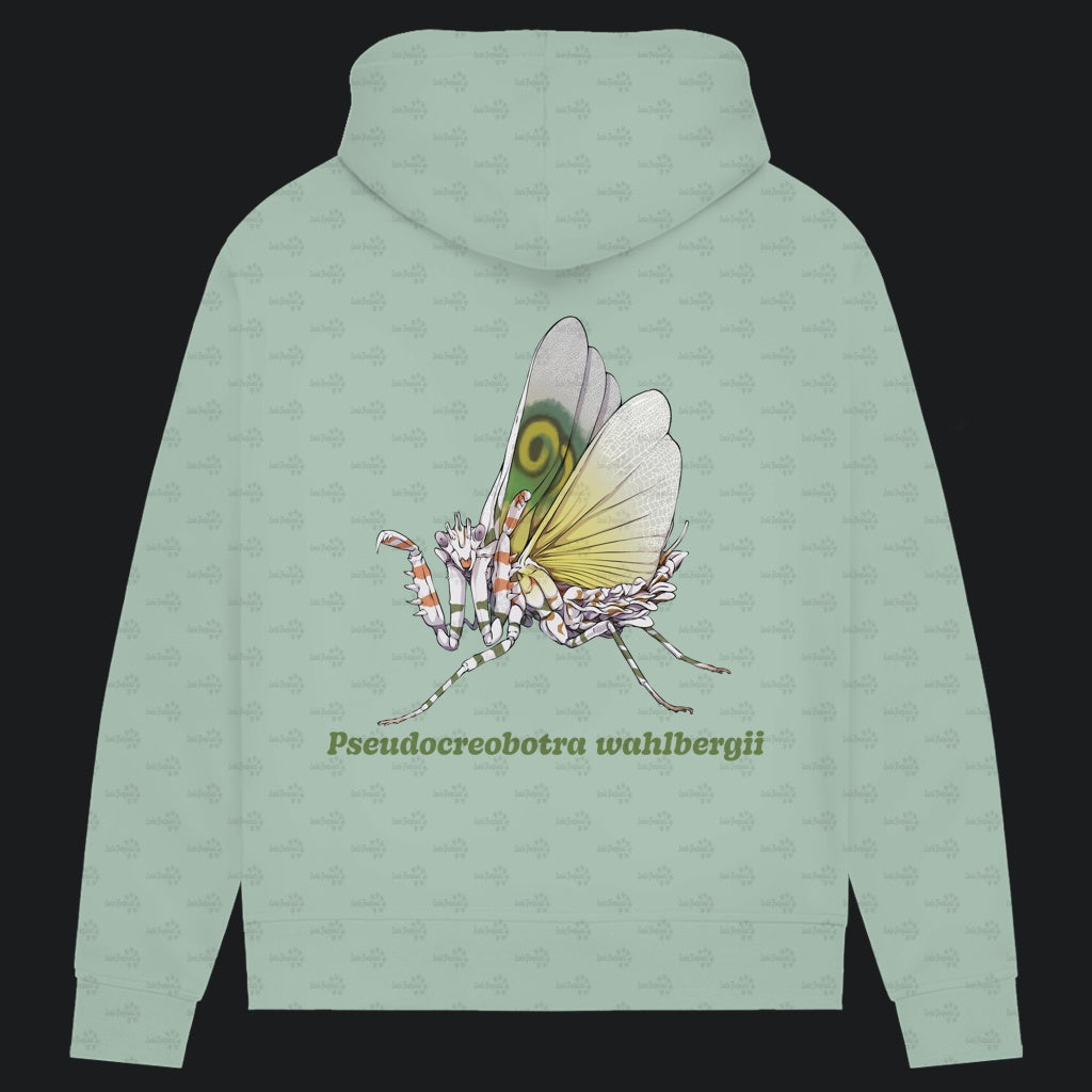 Damen Bio Hoodie mit Seitentaschen | Afrikanische Blütenmantis Pseudocreobotra wahlbergii