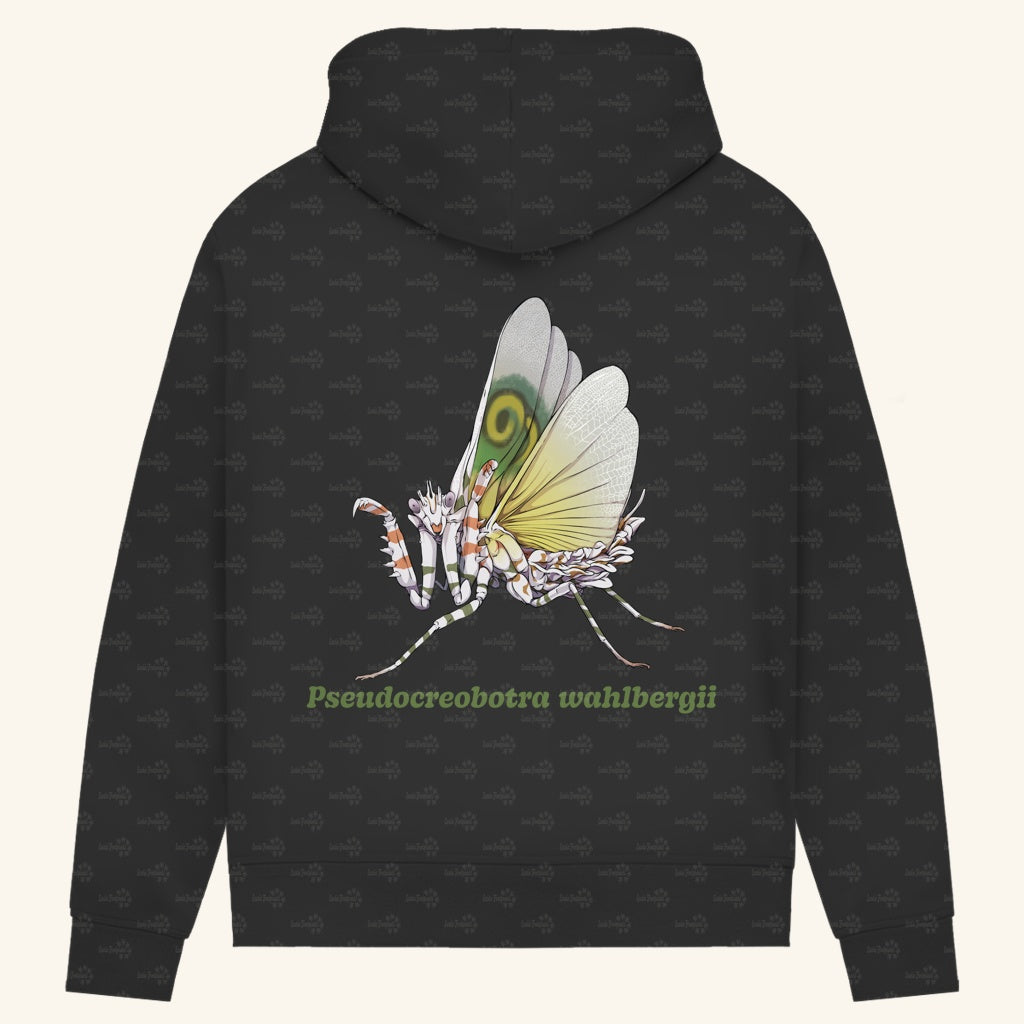 Damen Bio Hoodie mit Seitentaschen | Afrikanische Blütenmantis Pseudocreobotra wahlbergii