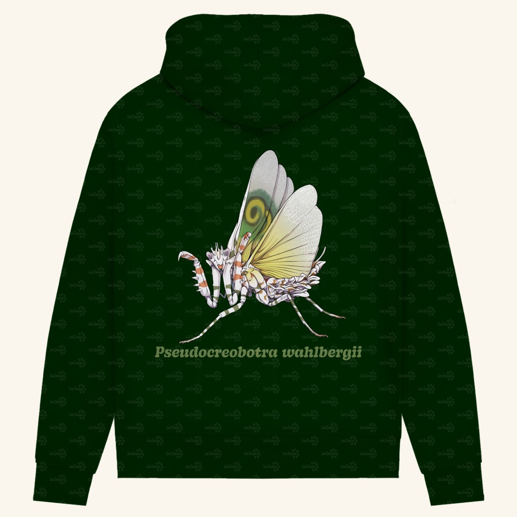 Damen Bio Hoodie mit Seitentaschen | Afrikanische Blütenmantis Pseudocreobotra wahlbergii