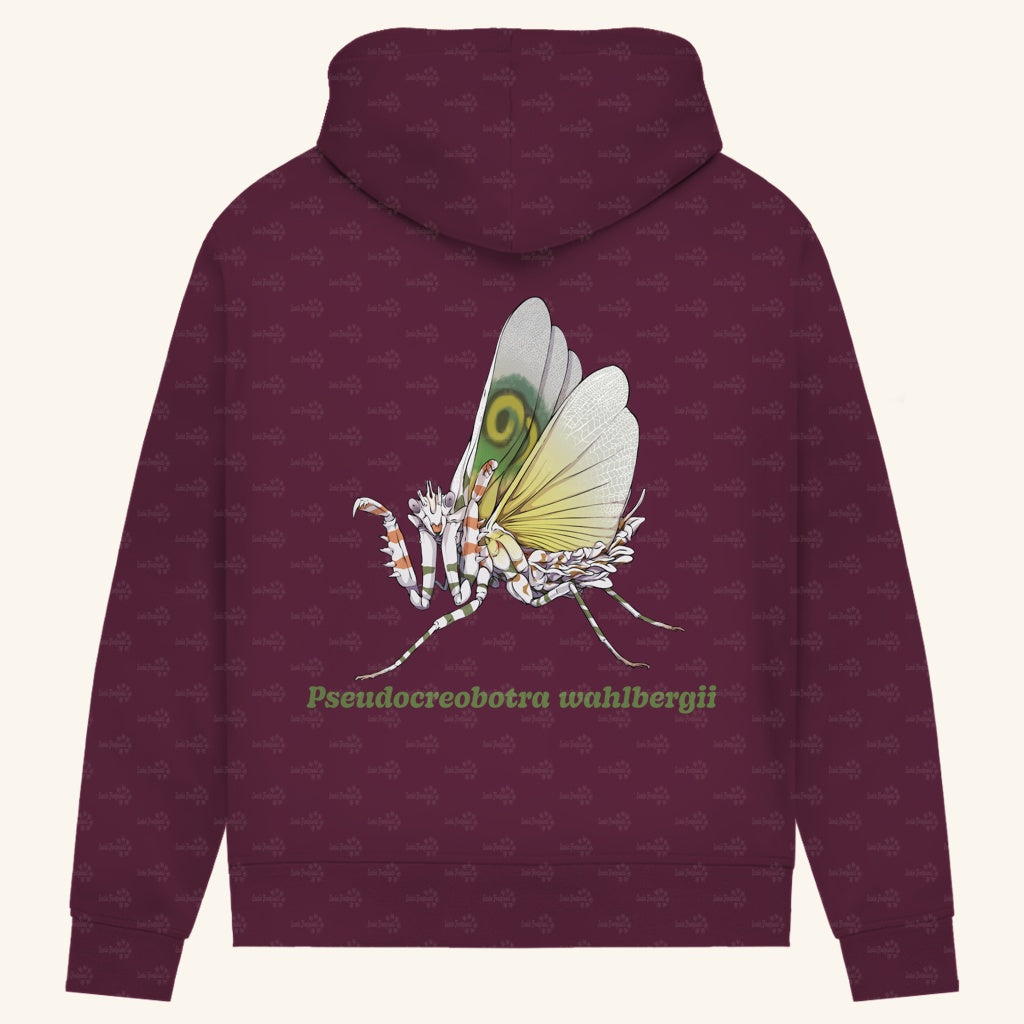 Damen Bio Hoodie mit Seitentaschen | Afrikanische Blütenmantis Pseudocreobotra wahlbergii