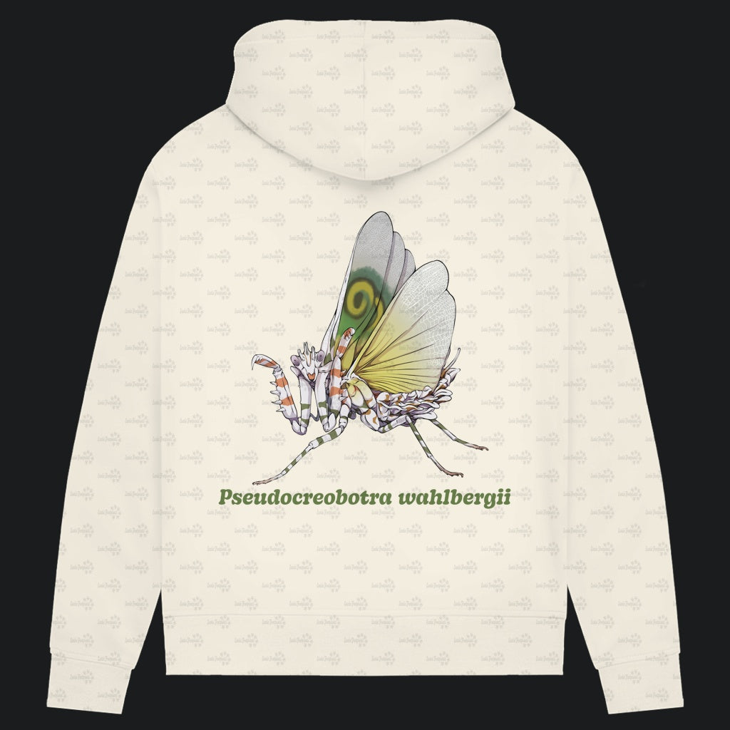 Damen Bio Hoodie mit Seitentaschen | Afrikanische Blütenmantis Pseudocreobotra wahlbergii