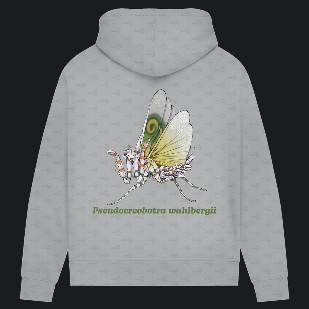 Damen Bio Hoodie mit Seitentaschen | Afrikanische Blütenmantis Pseudocreobotra wahlbergii