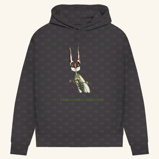 Damen Bio Hoodie mit Seitentaschen | Große Teufelsblume  Idolomantis diabolica