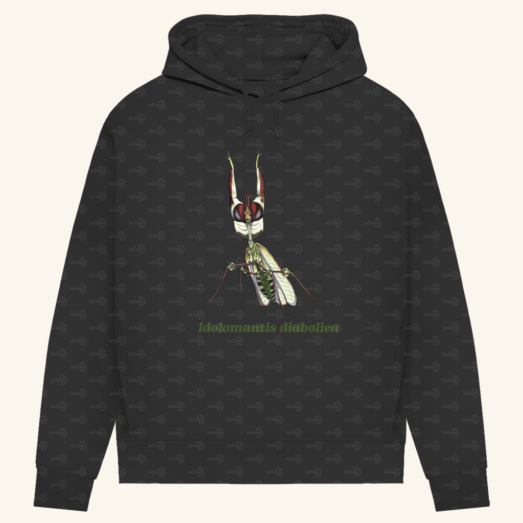 Damen Bio Hoodie mit Seitentaschen | Große Teufelsblume  Idolomantis diabolica
