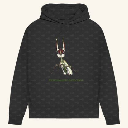 Damen Bio Hoodie mit Seitentaschen | Große Teufelsblume  Idolomantis diabolica