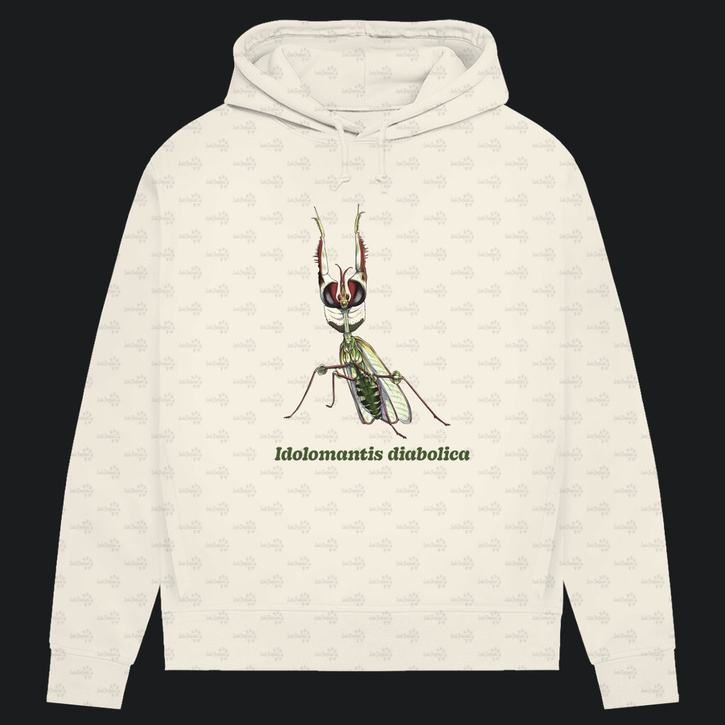 Damen Bio Hoodie mit Seitentaschen | Große Teufelsblume  Idolomantis diabolica