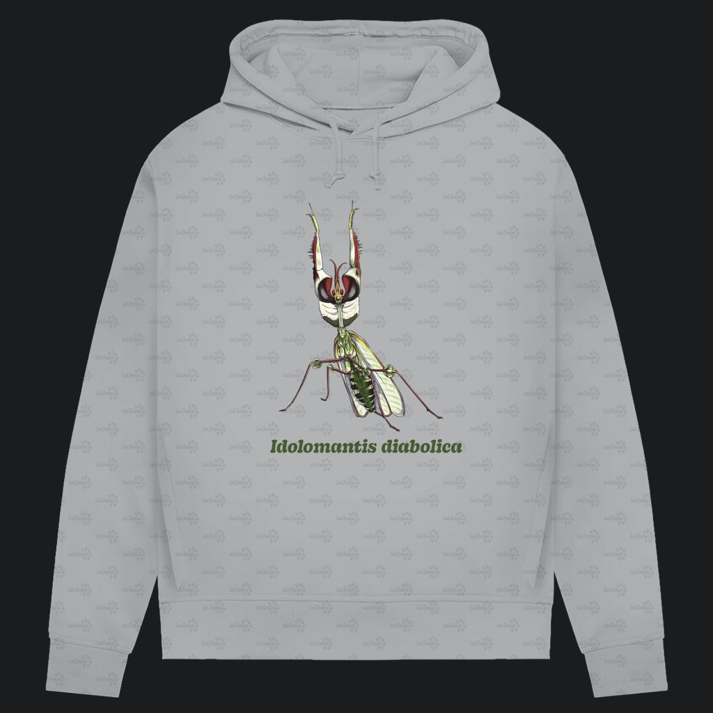 Damen Bio Hoodie mit Seitentaschen | Große Teufelsblume  Idolomantis diabolica