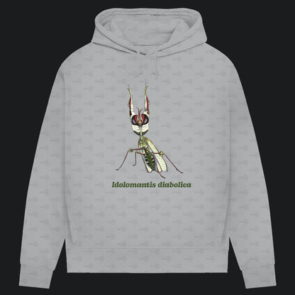 Damen Bio Hoodie mit Seitentaschen | Große Teufelsblume  Idolomantis diabolica