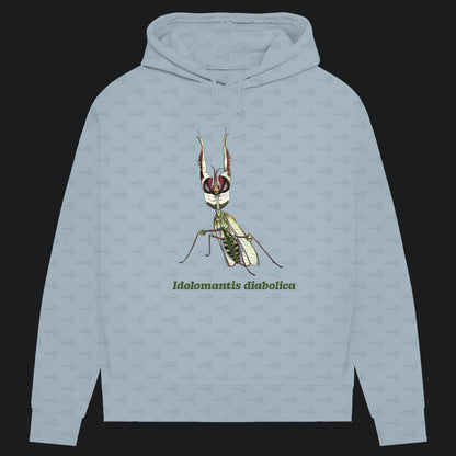 Damen Bio Hoodie mit Seitentaschen | Große Teufelsblume  Idolomantis diabolica