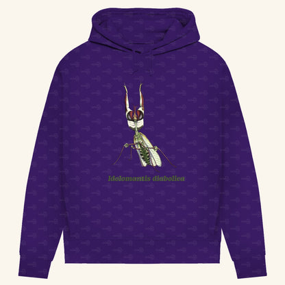 Damen Bio Hoodie mit Seitentaschen | Große Teufelsblume  Idolomantis diabolica