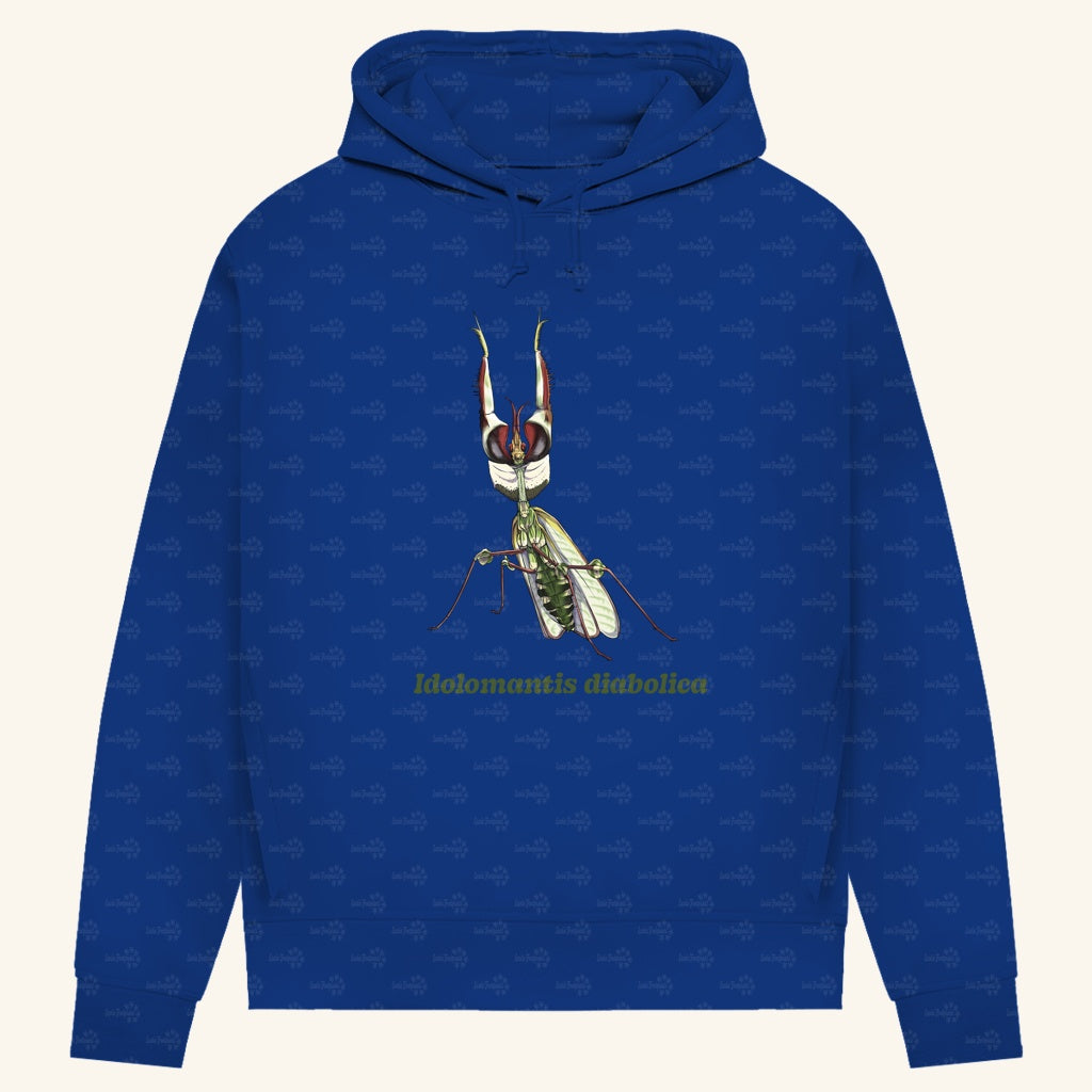 Damen Bio Hoodie mit Seitentaschen | Große Teufelsblume  Idolomantis diabolica