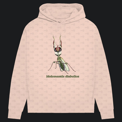 Damen Bio Hoodie mit Seitentaschen | Große Teufelsblume  Idolomantis diabolica