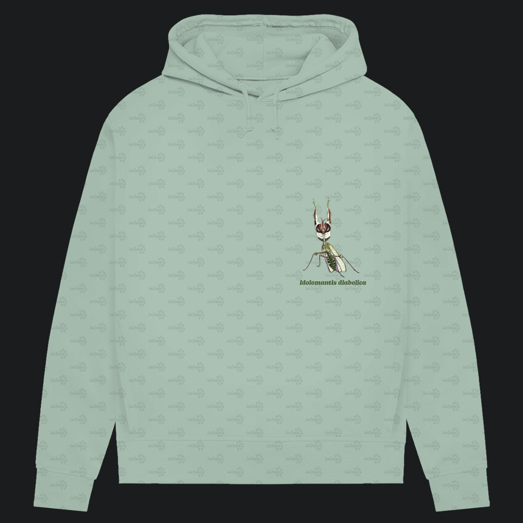 Damen Bio Hoodie mit Seitentaschen | Große Teufelsblume  Idolomantis diabolica