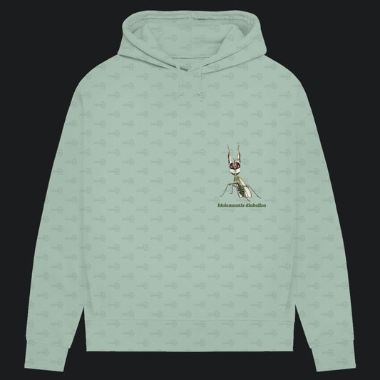 Damen Bio Hoodie mit Seitentaschen | Große Teufelsblume  Idolomantis diabolica