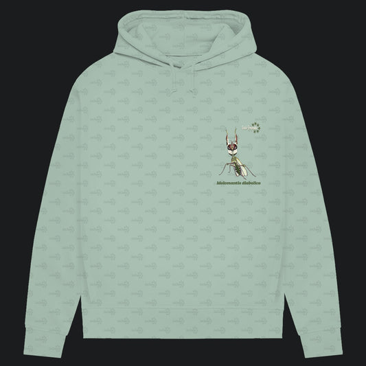 Damen Bio Hoodie mit Seitentaschen | Große Teufelsblume  Idolomantis diabolica