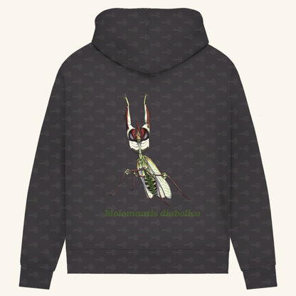 Damen Bio Hoodie mit Seitentaschen | Große Teufelsblume  Idolomantis diabolica