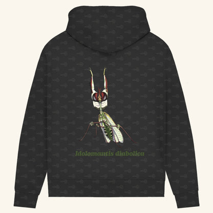 Damen Bio Hoodie mit Seitentaschen | Große Teufelsblume  Idolomantis diabolica