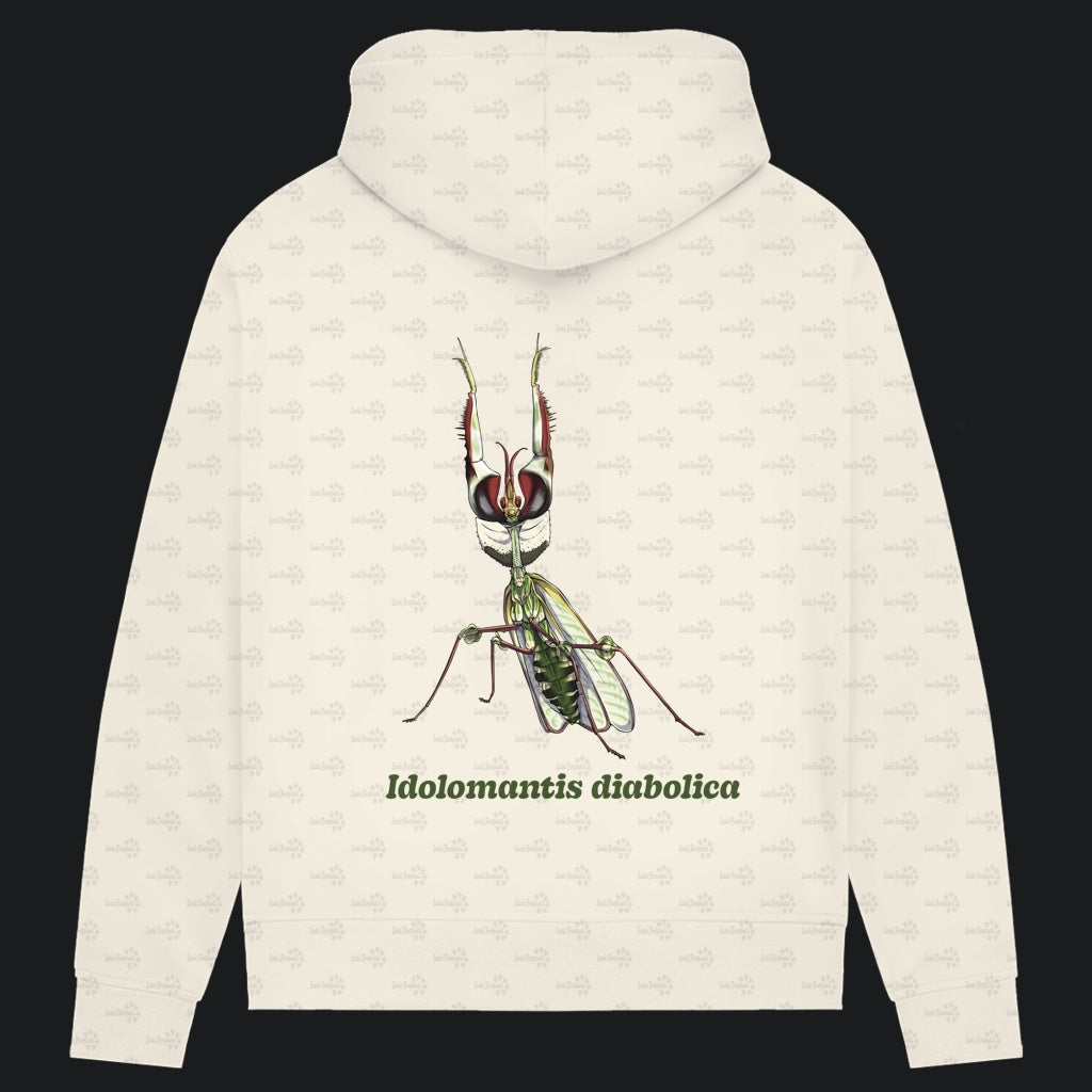 Damen Bio Hoodie mit Seitentaschen | Große Teufelsblume  Idolomantis diabolica