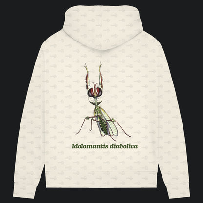 Damen Bio Hoodie mit Seitentaschen | Große Teufelsblume  Idolomantis diabolica