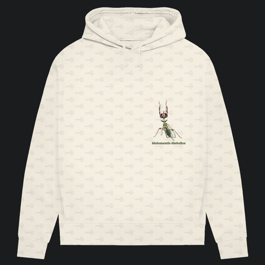 Damen Bio Hoodie mit Seitentaschen | Große Teufelsblume  Idolomantis diabolica
