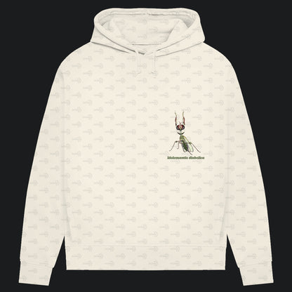 Damen Bio Hoodie mit Seitentaschen | Große Teufelsblume  Idolomantis diabolica