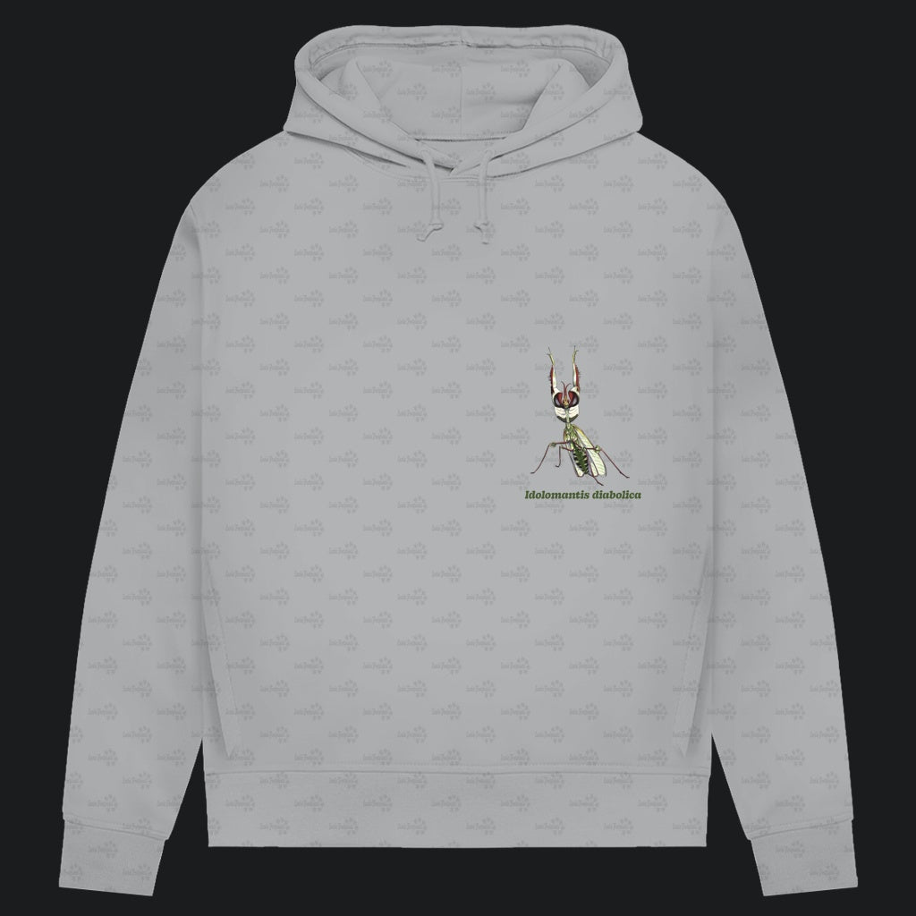 Damen Bio Hoodie mit Seitentaschen | Große Teufelsblume  Idolomantis diabolica