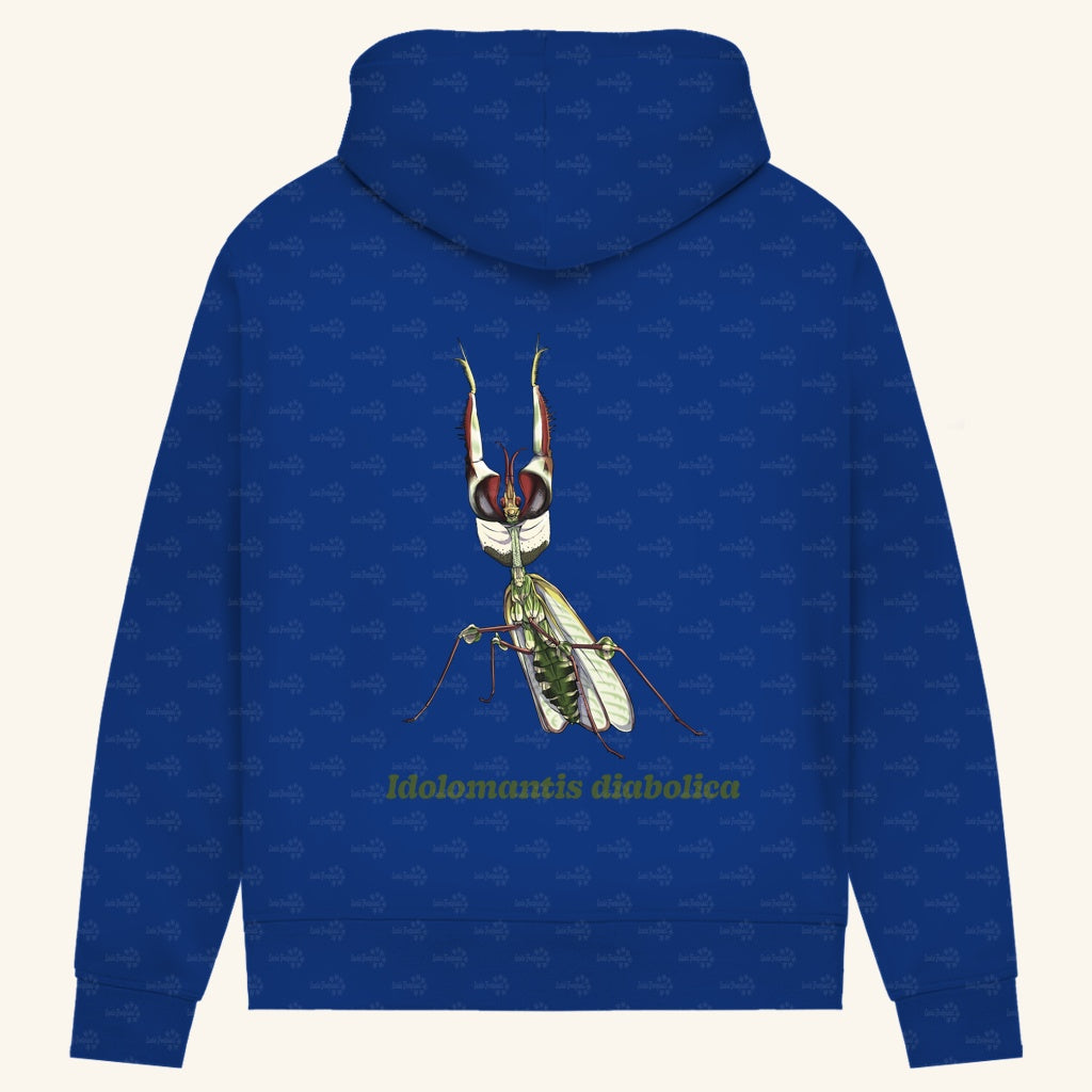 Damen Bio Hoodie mit Seitentaschen | Große Teufelsblume  Idolomantis diabolica
