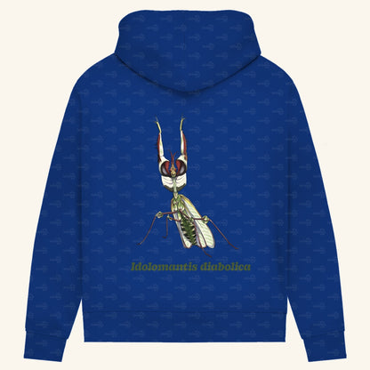 Damen Bio Hoodie mit Seitentaschen | Große Teufelsblume  Idolomantis diabolica