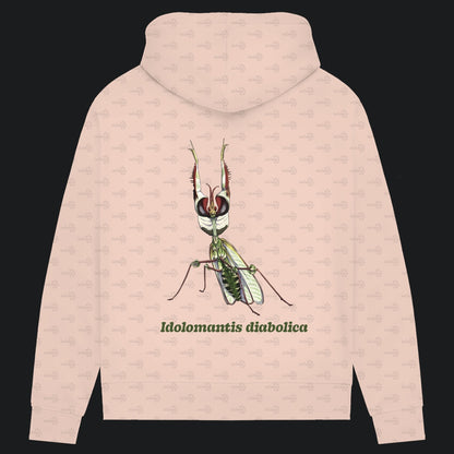 Damen Bio Hoodie mit Seitentaschen | Große Teufelsblume  Idolomantis diabolica