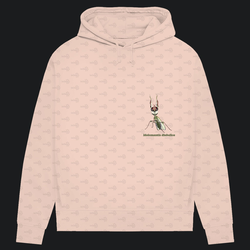 Damen Bio Hoodie mit Seitentaschen | Große Teufelsblume  Idolomantis diabolica