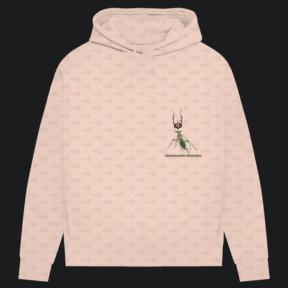 Damen Bio Hoodie mit Seitentaschen | Große Teufelsblume  Idolomantis diabolica
