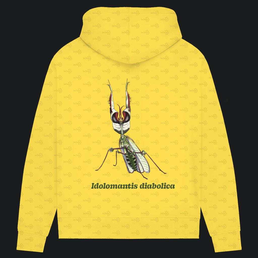Damen Bio Hoodie mit Seitentaschen | Große Teufelsblume  Idolomantis diabolica
